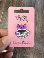 Cats & Caffeine by Punky Pins